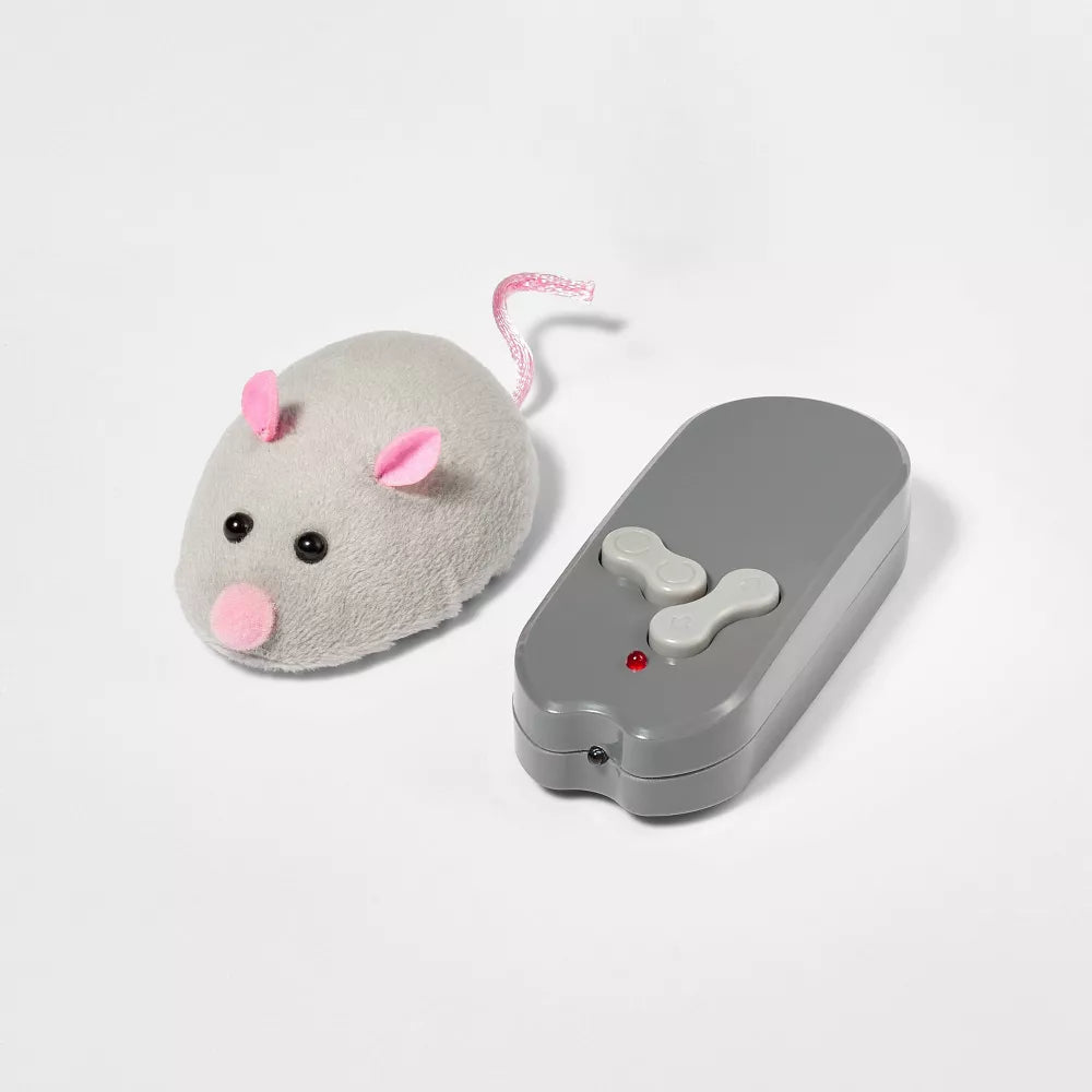 Remote Control Electronic Chasing Mouse Cat Toy With Pre-installed Batteries