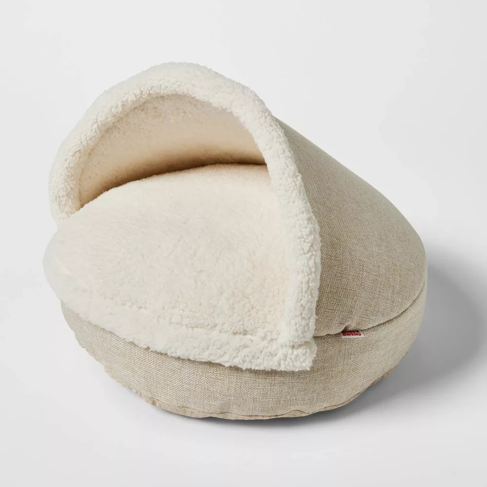 S Size Hooded Cuddler Enclosed Pet Bed For Cats & Small Pets With Non-Skid Base