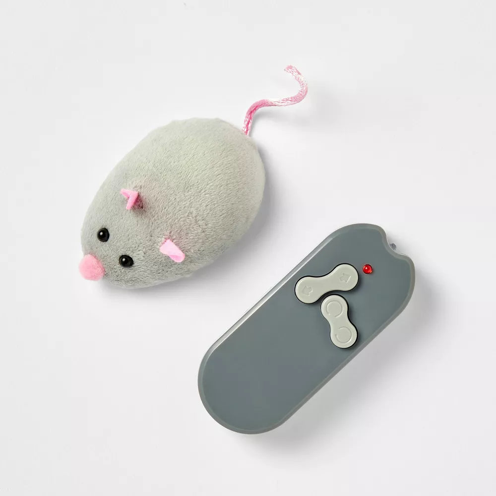 Remote Control Electronic Chasing Mouse Cat Toy With Pre-installed Batteries