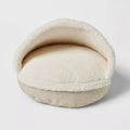 S Size Hooded Cuddler Enclosed Pet Bed For Cats & Small Pets With Non-Skid Base